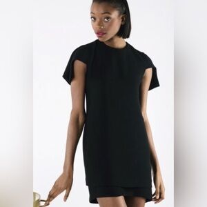 Brandon Maxwell Capelet Black runway dress Sz 4/6 (Estimated)